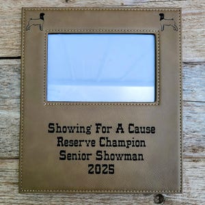 Livestock Show Award Custom Picture Frame County Fair Award  State Fair Livestock Show Award Livestock Exhibit Award Stock Show Award