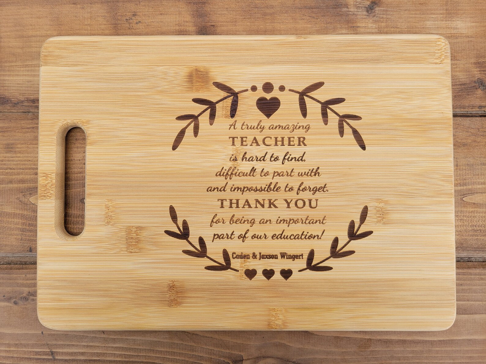 Teacher Leaving Gift Retirement Gift Personalized Cutting Etsy