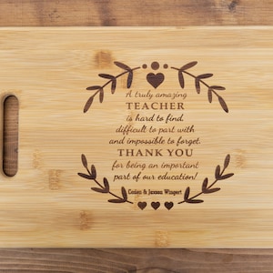 Teacher Leaving Gift, Retirement Gift, Personalized Cutting Board Retirement Employee Boss Company Friend School Retirement Thank you Gift