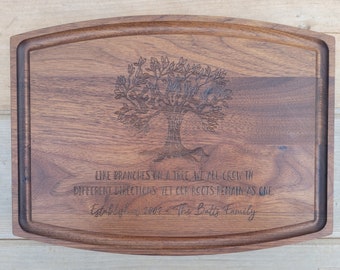Family Tree Gift, Gift for Family Member, Family Gift, Growing Family Gift, Thank you Gift, Gift for Parents, Personalized Cutting Board