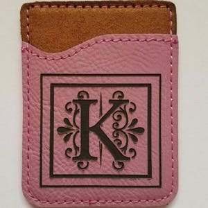 Gepersonaliseerde Roze Lederen Mobiele Telefoon Portemonnee Vriend Verjaardag Kerstcadeau