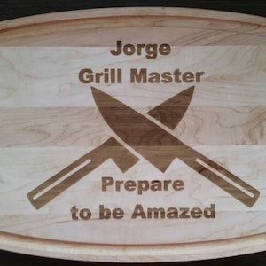 Gift for Chef, Gift for Grill Master, Father's Day Gift, Gift for Dad, Gift to Cook, Gift to Diner, Personalized Cutting Board Gift