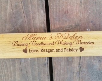 Muttertagsgeschenk Großeltern Personalisiert Holz Nudelnadel
