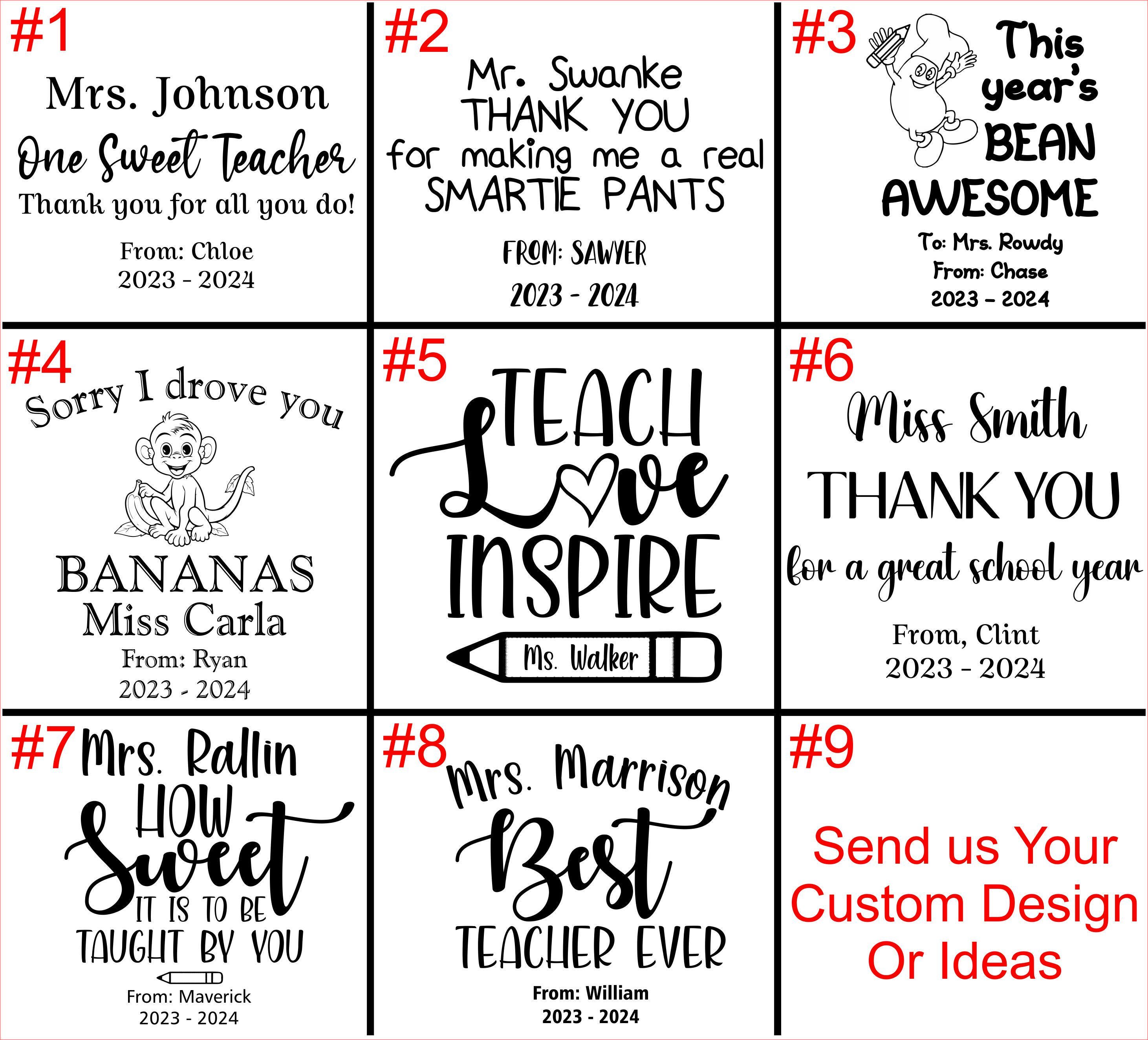 Gift for Teacher School Teacher Appreciation Gift School Christmas Gift ...