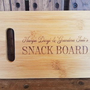 Gift for Friend, Gift for Family, Christmas Gift, Birthday Gift, Snack Board Personalized Cutting Board