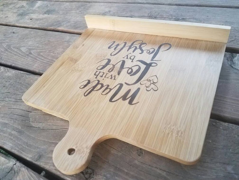 Personalized Engraved Chef Easel Recipe Book Stand Cutting Etsy