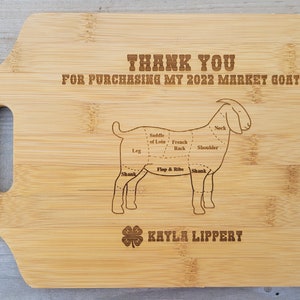 4H Thank you Gift, 4-H Gift to supporters, 4-H Gift, Buyer Gift, Personalized Cutting Board, Show Gift, Appreciation Gift 4-H Career Gift