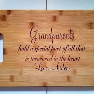 Gift for Grandma, Gift for Grandpa, Gift for Grandparents, Grandma Gift, Grandpa Gift, Grandparents day Gift, Personalized Cutting Board