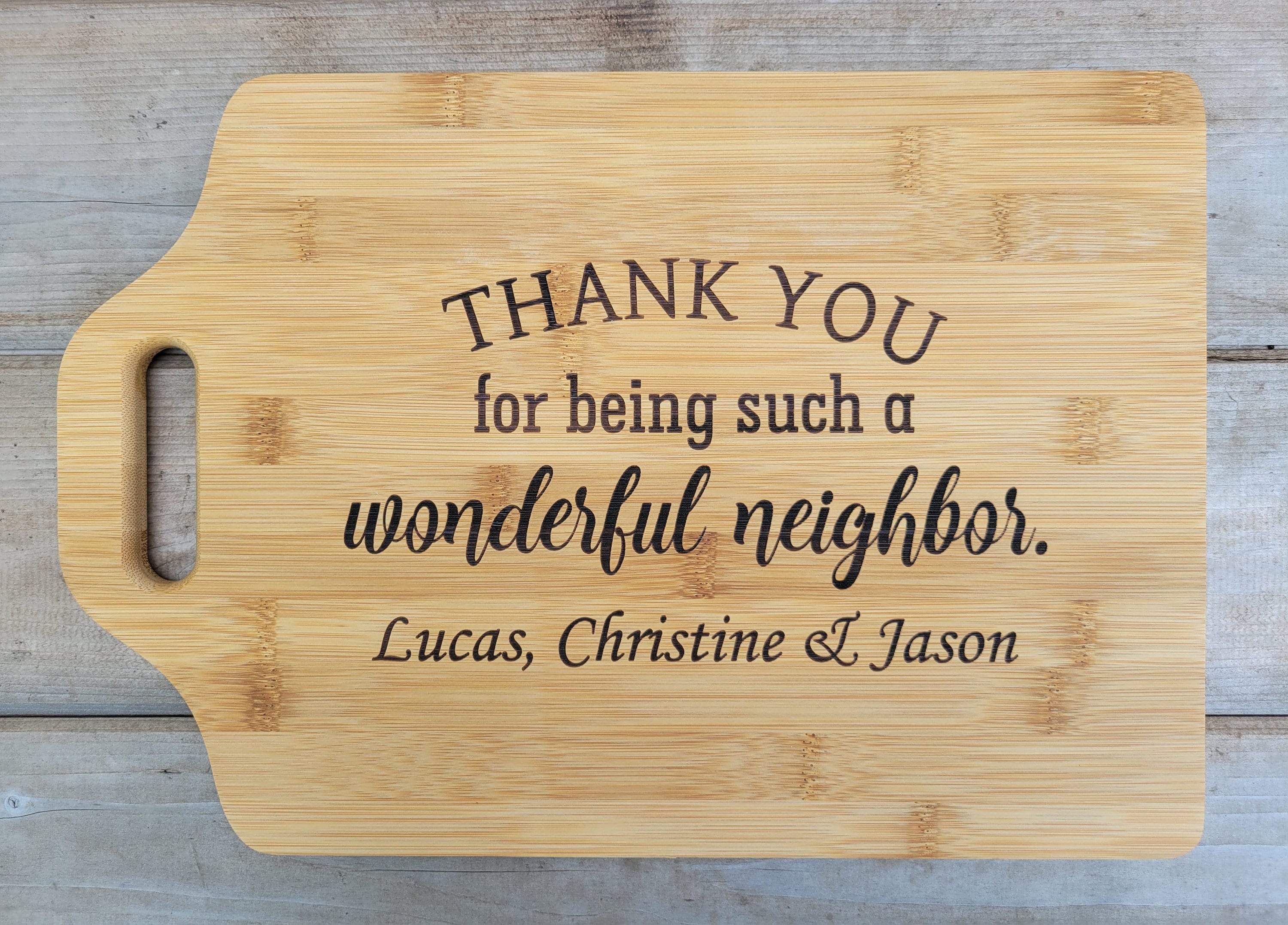  To My Neighbor Wood Plaque, Thank You for Being Great