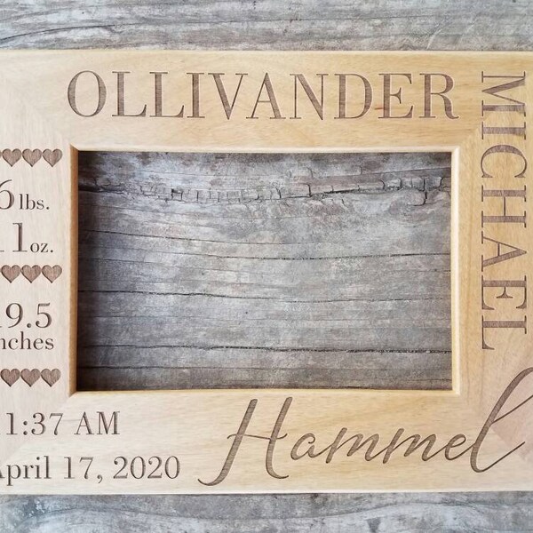 Baby Picture Frames Etsy