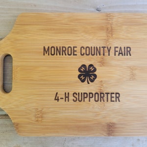 Thank you Gift, 4-H Gift to supporters, 4-H Gift, Buyer Gift, Personalized Cutting Board, Show Gift, Appreciation Gift 4-H Career Gift