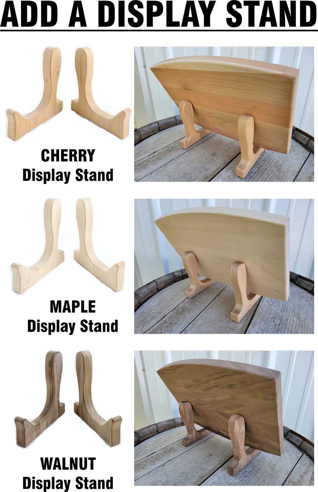 Cutting Board Display Stand, Cutting Board Stand, Display Stand for Cutting Board, Holder for