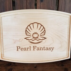 Pearl Oyster Gift Business Gift Restaurant Gift Seafood Gift Ocean Gift Pearl Business Gift Personalized Cutting Board