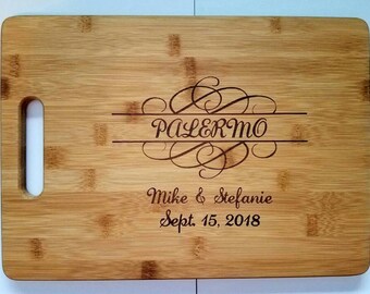 Gift for Bride and Groom, Anniversary Gift, Wedding Gift, Gift for Wedding Couple, Personalized Cutting Board