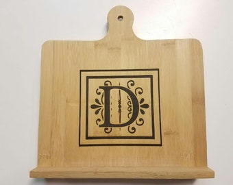 Benutzerdefinierte Rezept-Halter - personalisierte Kochbuch Stand - gravierte benutzerdefinierte Tablet-Ständer - Tablet-Halter - Rezept-Stand - Jahrestag Hochzeitsgeschenk