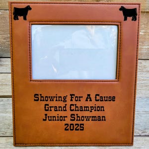 Livestock Show Award Custom Picture Frame County Fair Award  State Fair Livestock Show Award Livestock Exhibit Award Stock Show Award