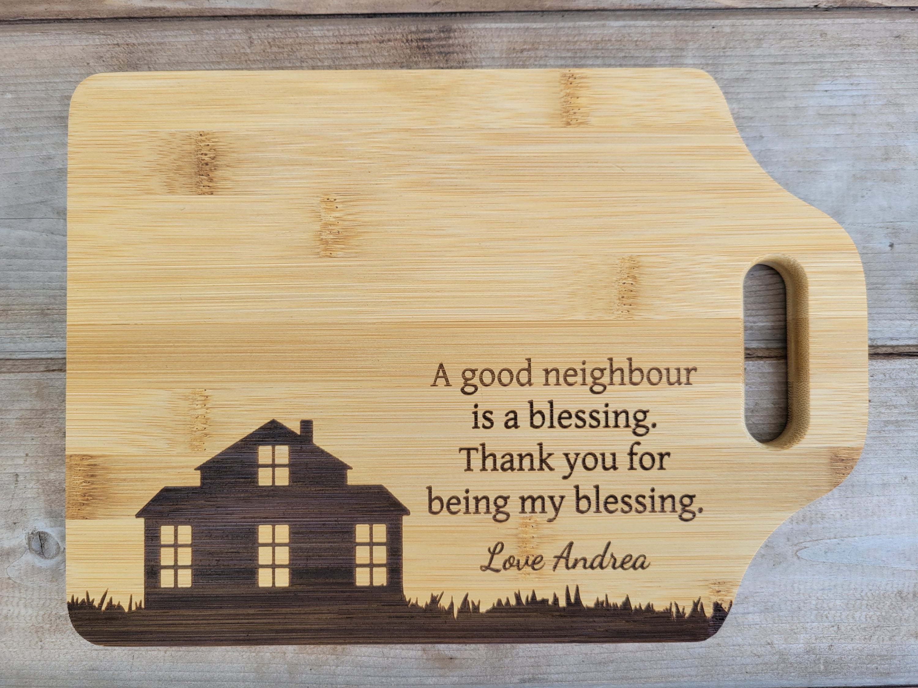 Neighbor Gift - A Good Neighbor Is A Welcome Blessing - Thank You for Being A Friend Best Neighbor Gifts