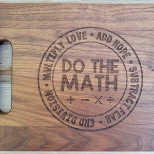 Teacher Appreciation Week Gift, Math Teacher Gift, End of School Year Gift, Teacher Gift, Thank a Teacher Gift, Personalized Cutting Board