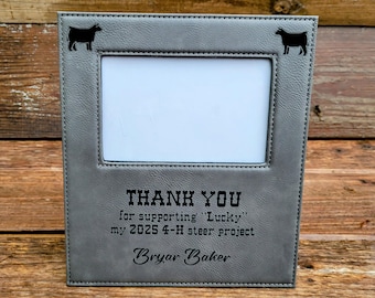 Livestock Buyer Thank you Gift Custom Frame Market Hog Market Steer Market Heifer Market Lamb Market Goat Market Rabbit Market Turkey Gift