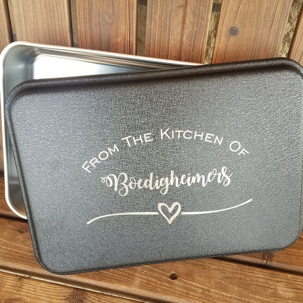 Personalized Cake Pans, Cake Pan, 9x13 Engraved Pan, Name Engraved Pan, Custom Cake Pan, Kitchen Gift Pan, Personal Wedding Anniversary Gift