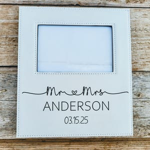 Infinite Love Personalized Wedding Frame, Wedding Gift for Couple Personalized, Engagement Gifts for Couples, Custom Picture Frame