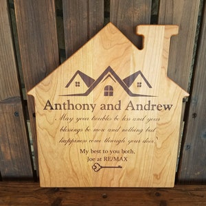 Realtor Closing Gift, Home Buyer gift, Thank You Gift, Business Gift, Appreciation gift Homeowner Gift Personalized Cutting Board