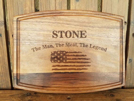 Personalized Maple Cutting Board - The Man, The Meat & The Legend