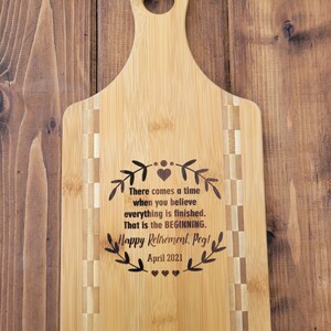 Retirement Gift, Employee Retirement Gift, Thank you for your service Gift, Personalized Cutting Board