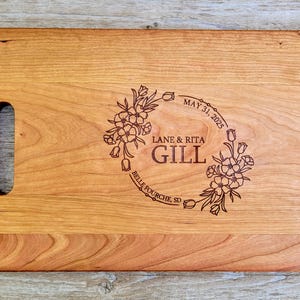 Wedding Cutting Board Cutting Board Gift Wedding Gift Personalized Cutting Board for Couple Wedding Gift Ideas Customized Cutting Boards