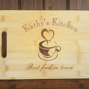 Chef Gift Baker Gift Personalized Bamboo Cutting Board wedding Anniversary Birthday Christmas Grandma gift Christmas Gift