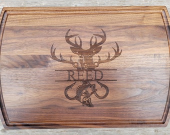 Outfitters Gift Hunting Gift Fishing Gift Deer Hunting Gift Gift for Dad Father's Day Gift Gift for Hunting Guide Personalized Cutting Board