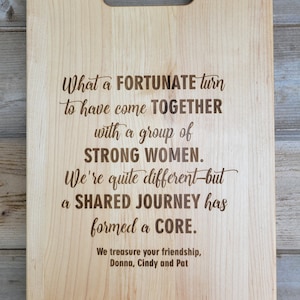 Friendship Gift, Friend Gift, Friend to Family Gift, Best Friend Gift, Thank you Gift, Gift for Friend, Personalized Cutting Board