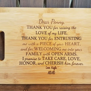 Mother in Law Wedding gift from Groom Wedding gift Mother of the Bride gift from Groom Wedding gift for Parents Mother of the Groom gift