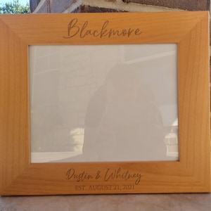 Mr & Mrs Personalized Wood Frame, Wedding Gifts, Gifts for Couple, Gift for Bride and Groom, Personalized Picture Frame