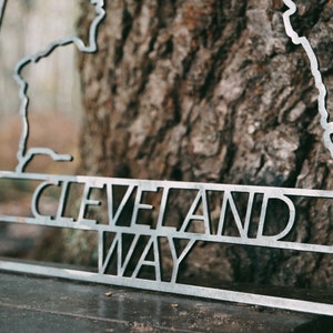 Cleveland Way Stahlwanderweg Kunstwerk
