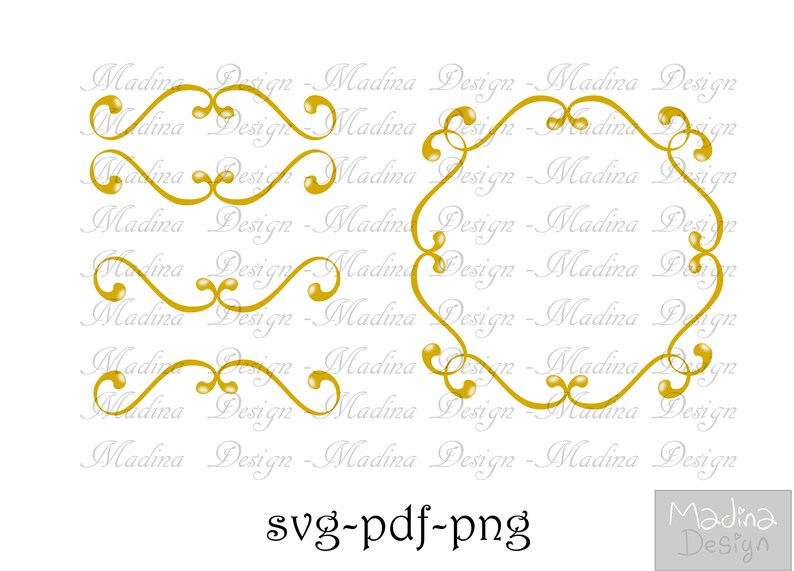 Download Paper Party Kids Cricut Black Template Monogram Wedding Gold Frame Svg File Gift Tag Card Making Stationery