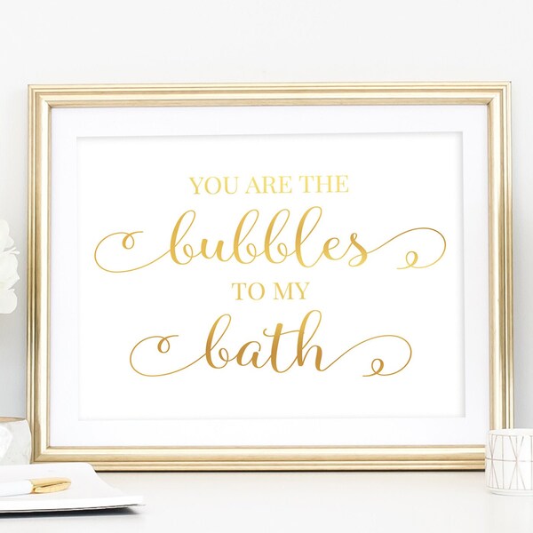 Gold Bathroom Wall Decor Etsy