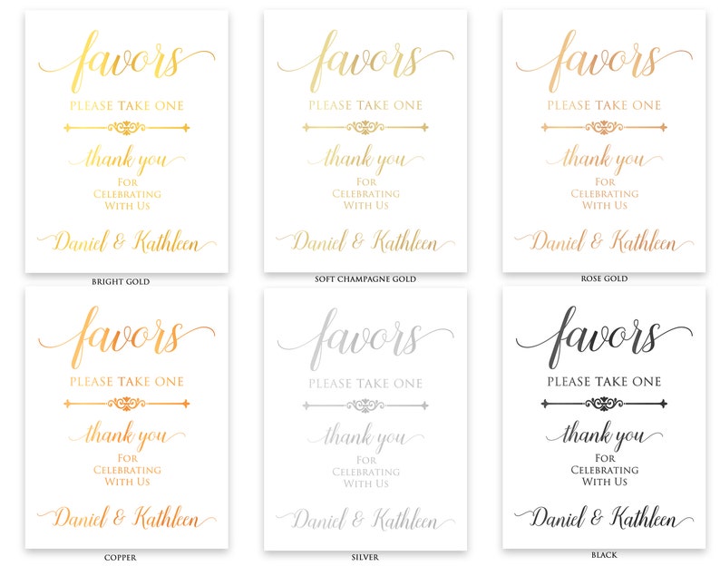 Wedding Favors Sign, Ceremony Favors Decor, Wedding Guest Favors, Reception Guest Gifts, Please Take One, Aesthetic Wedding Sign Decor image 2