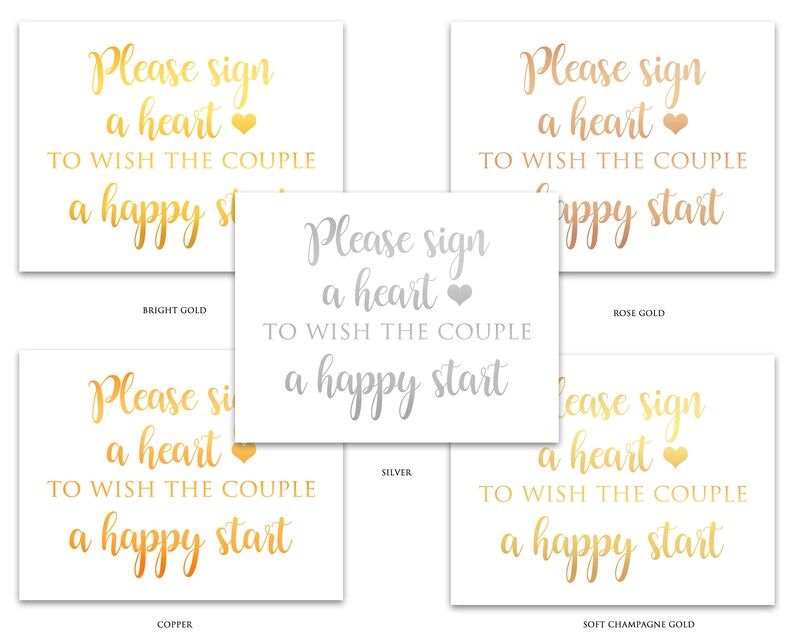 Heart Drop Box Guest Book Wedding Sign Sign a Wooden Sign Wedding Signage Gold Foil Print Please Sign A Heart Guestbook Sign