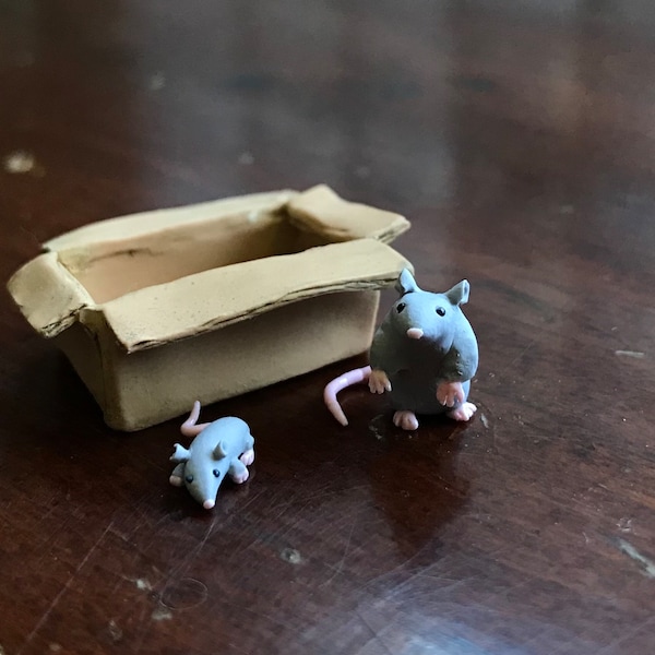 Box of rats miniature