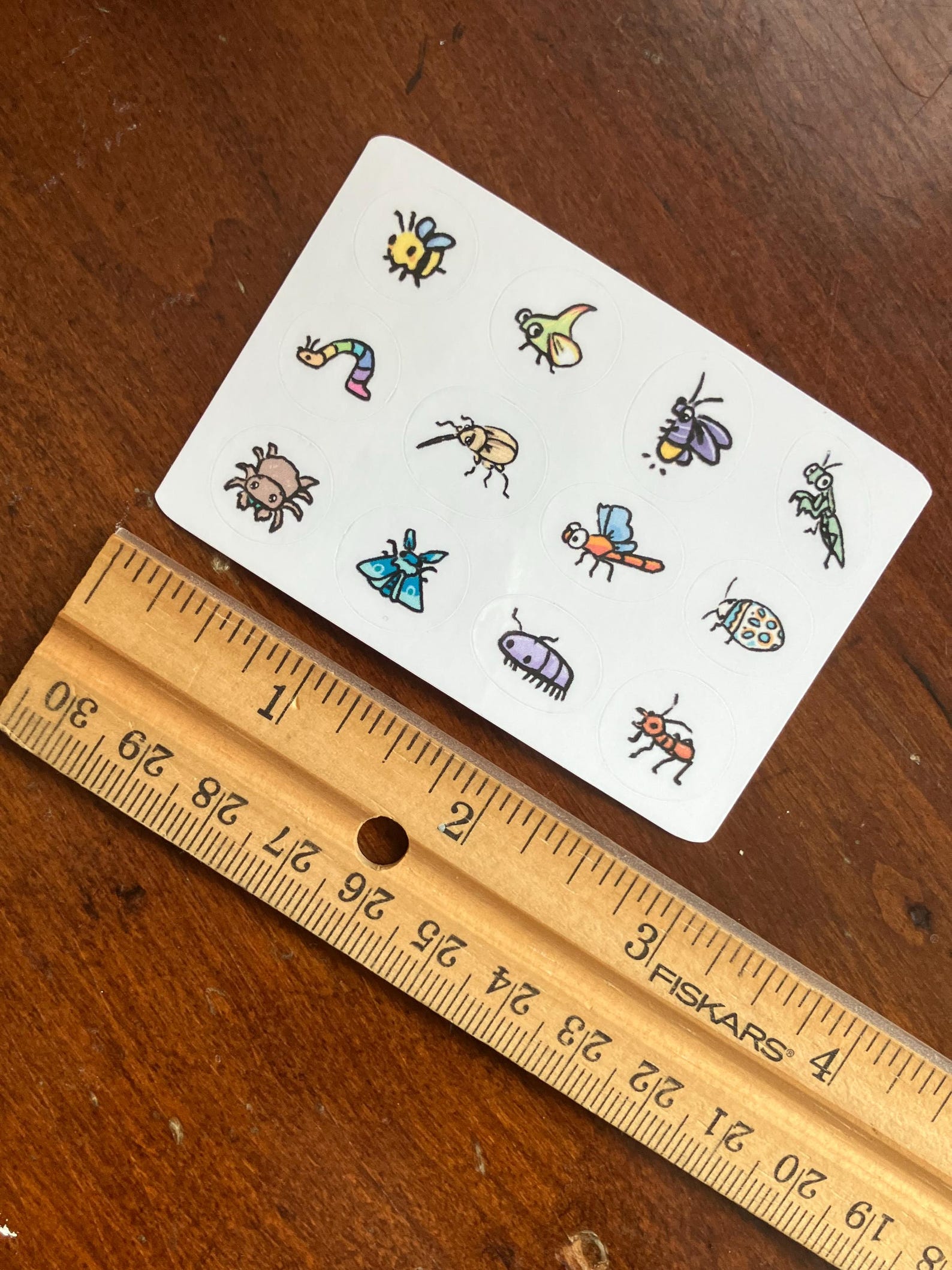 Tiny Bugs Sticker Sheet, Vinyl Waterproof, Insect Illustrations, Quirky ...