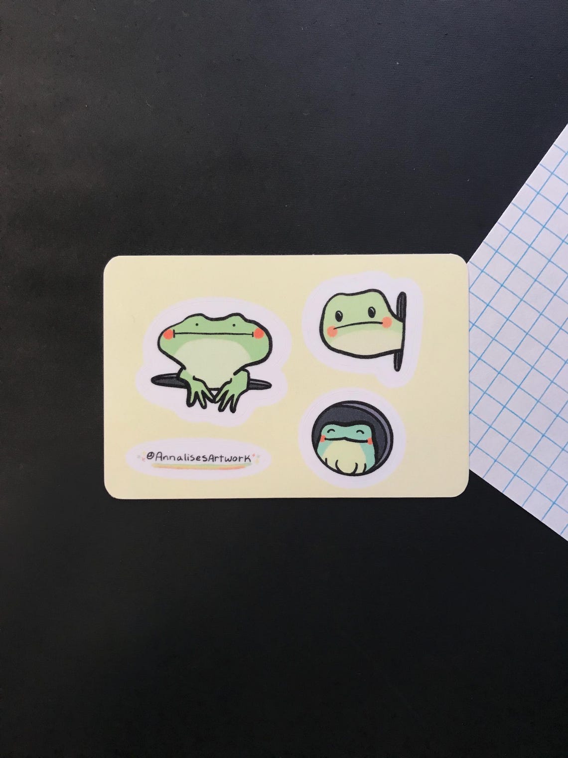 Mini Frogs Sticker Sheet, Silly Frog Drawings, Vinyl Waterproof - Etsy