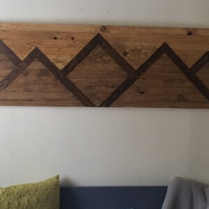 Wood Wall Art Mountain Range image 4