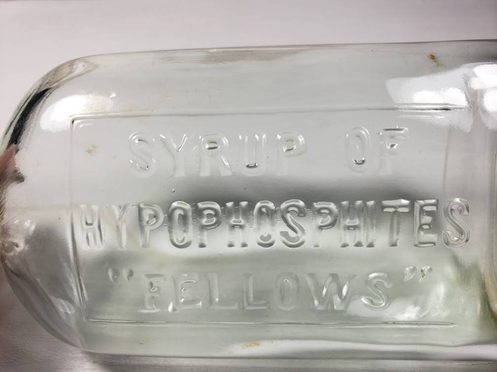 Antique Syrup of Hypophosphites Fellows Apothecary Collectible Etsy