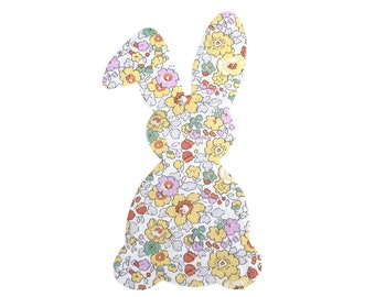 Liberty Print Applique Iron On Super Sized Bunny in 16 prints