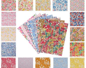 Feuilles thermocollantes Liberty Print A4, A5 ou A6 en 16 impressions