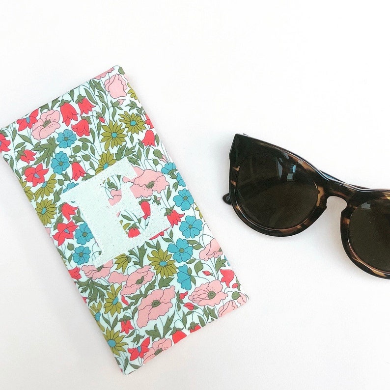 Liberty Print Personalised Glasses Case in five Liberty Tana Lawn Classic Prints
