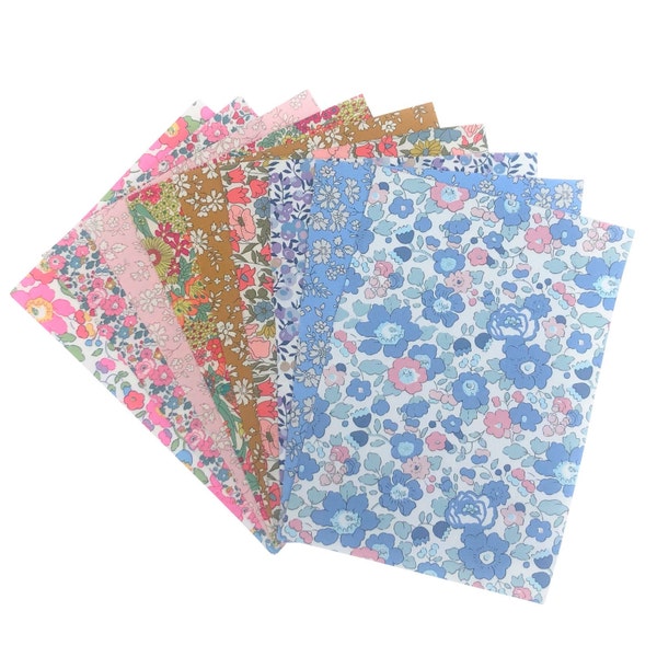 Feuilles adhésives Liberty Print A6, A5 ou A4