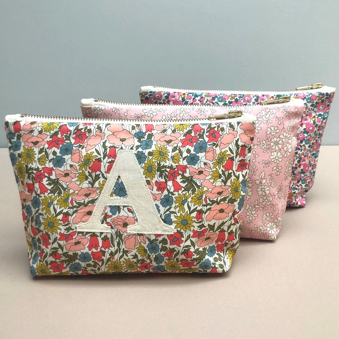 Liberty Print Handmade Alphabet Wash Bag Toiletry Bag Make up Etsy