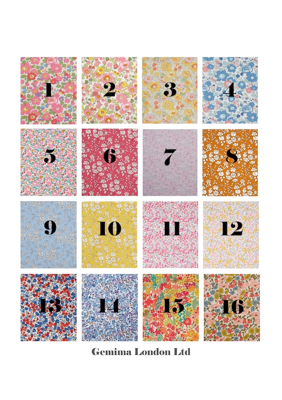 Liberty Print 7.5cm Modern Classic Font Applique Iron on Letters Numbers  Symbols Letter Patches Letter Appliques Floral Applique 16 Prints 